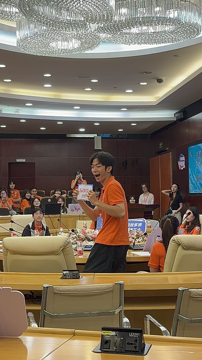 芒果新生班實習生謝礎。（照片/芒果新生班實習生提供）