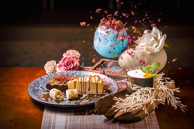 遠東Garden City潮美食公園，螢火部落七夕愛你久久情人節豪華拼盤，2099元。（SOGO提供）