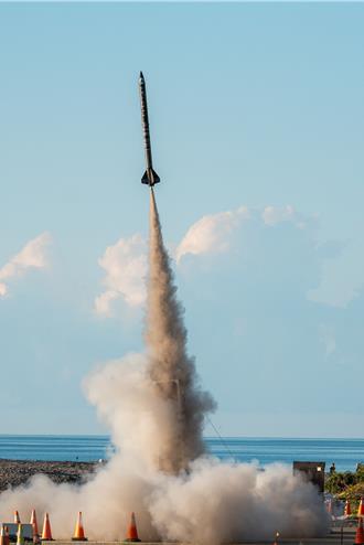 旭海发射场第7支 淡大探空火箭「Polaris」顺利试射