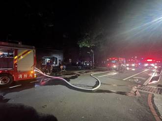 台大社工系地下停車場火警 電壓器具冒煙