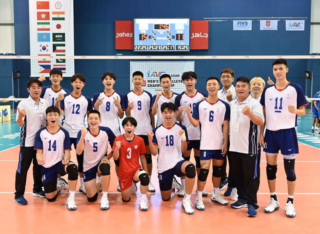 中華U18男排隊。(中華排協提供)