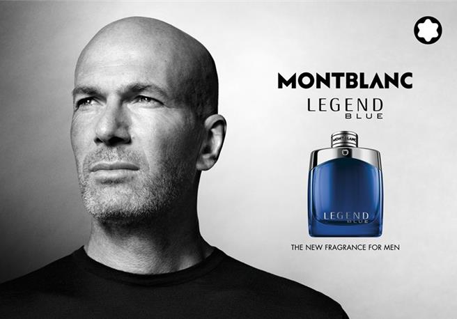 前法國足球員席丹擔任萬寶龍香氛大使。（Montblanc提供／黃唯淯台北傳真）