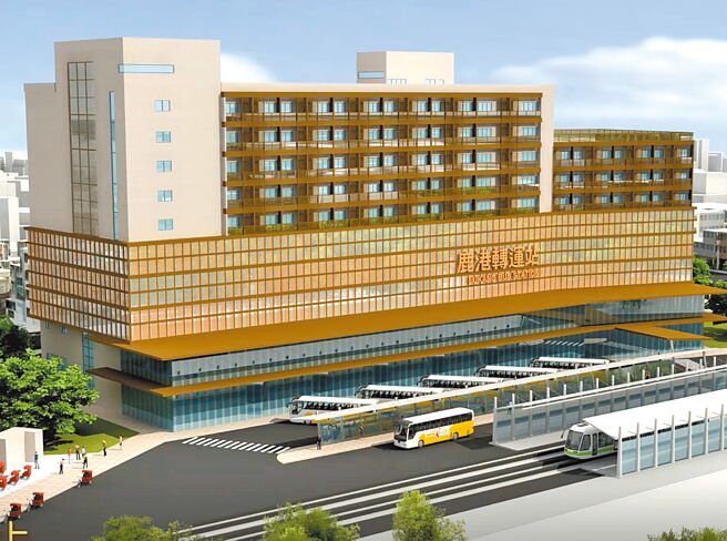 鹿港转运站完工模拟图。（彰化县政府提供／孙英哲彰化传真）