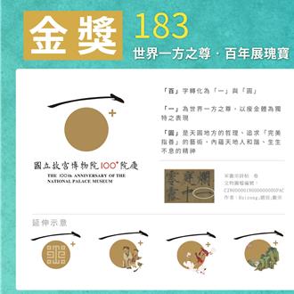 故宮百年院慶LOGO競賽揭曉 「世界一方之尊」奪金獎