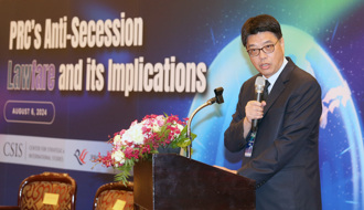 邱垂正出席中共法律戰座談會：中共「5路並進」孤立台灣