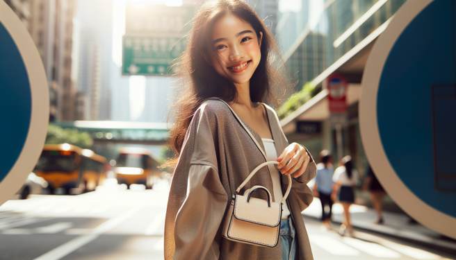 近年女性愛背「小廢包」。（圖／示意圖，AI生成圖）