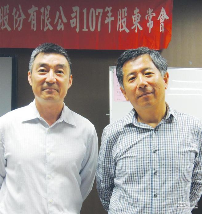環宇-KY董事長黃大倫（左）、執行長安寶信（右）。圖／本報資料照片