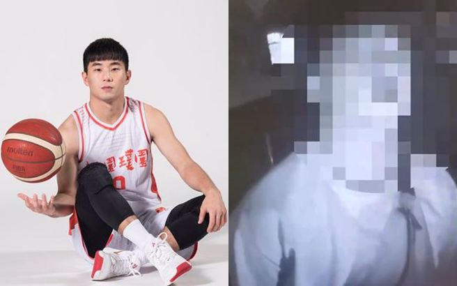 SBL前球星袁加乐酒驾载妹，酒测值达0.7遭警当场上铐逮捕。（图／翻摄自桃园璞园建筑篮球队Taoyuan Pauian、翻摄自影片）