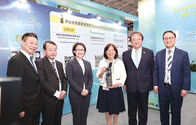 药华药获2024杰出生技产业奖－金质奖。图／业者提供