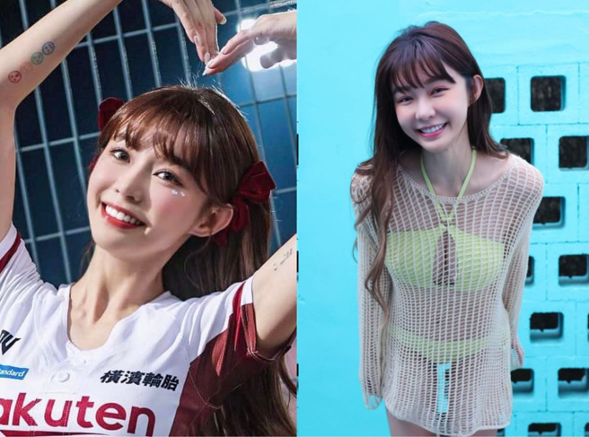 乐天女孩Yuri陈怡叡拥有「地表最美啦啦队」的美称。（图／翻摄自陈怡叡IG）