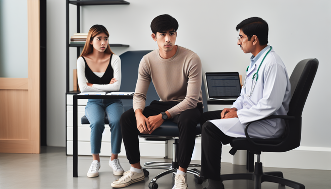 一名花美男因感染菜花多次就醫，醫師因此勸他的女友也接受檢查，也證實染菜花。（示意圖，Shutterstock／達志）