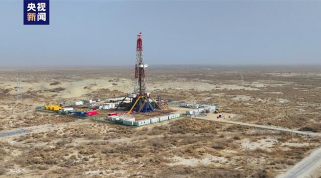 大陸陸上超深油井鑽探速度創造新紀錄單日2006米。（大陸央視）