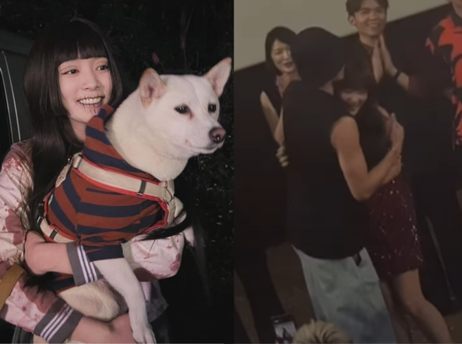 曹佑寧到场力挺女友王净的新电影。（图／翻摄自范姜彦丰IG）