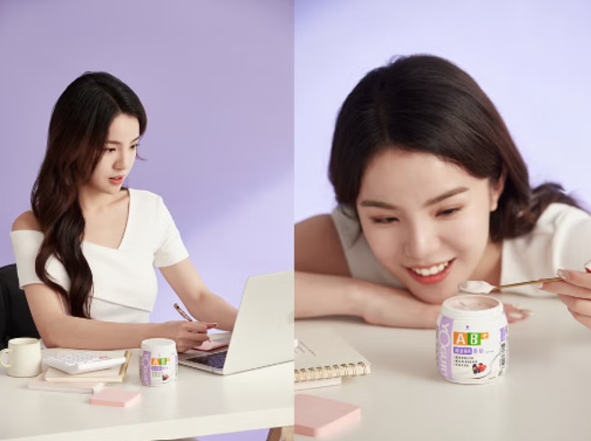 「AB+综合莓果优格」酸甜莓果滋味搭配QQ椰果，是上班族偷閒纾压的仪式感。(图片来源/品牌提供)