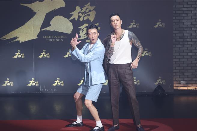 怀秋（左）跟王阳明在《角头－大桥头》担纲主演，两人戏份非常吃重。（罗永铭摄）