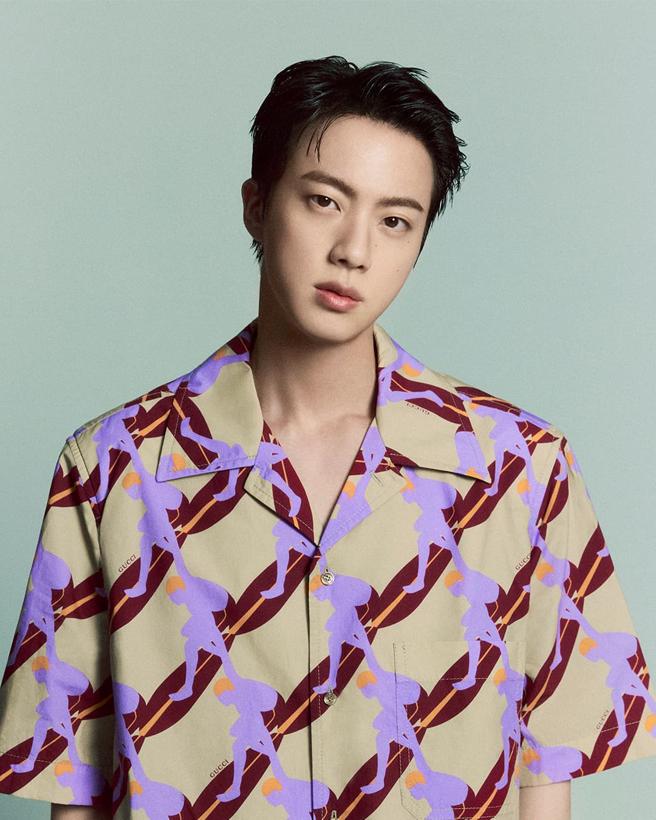 GUCCI宣布防彈少年團 BTS 成員 Jin 成為最新全球品牌代言人。（GUCCI提供）
