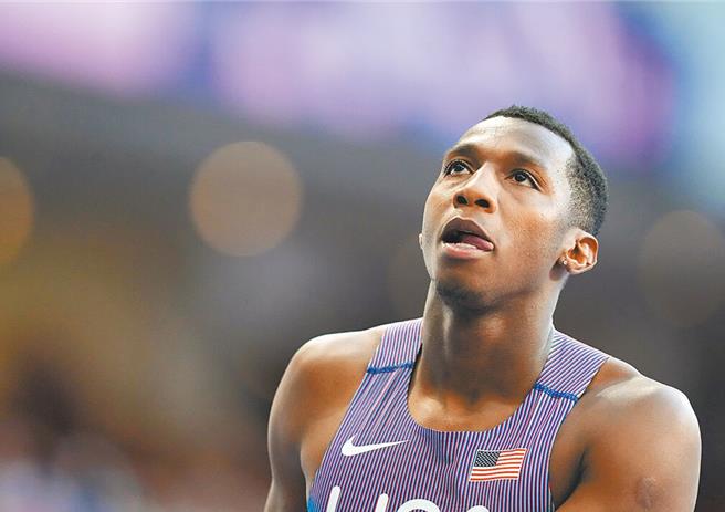 中國反興奮劑中心要求加大美國田徑運動員藥檢頻率。圖為藥檢對類固醇呈陽性的美國田徑運動新星奈頓。（圖／新華社）