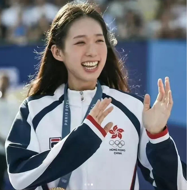 香港好手江旻憓於巴黎奧運擊劍項目的「女子個人銳劍」拿下金牌。（美聯社）