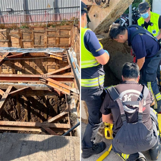 淡水建案工地意外！保全失足「1樓直墜B2」滿頭血骨折送醫