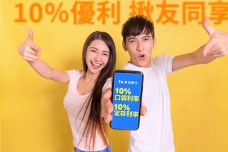 將來銀新戶享10％活定存優利 舊戶揪友同享10％活存好康