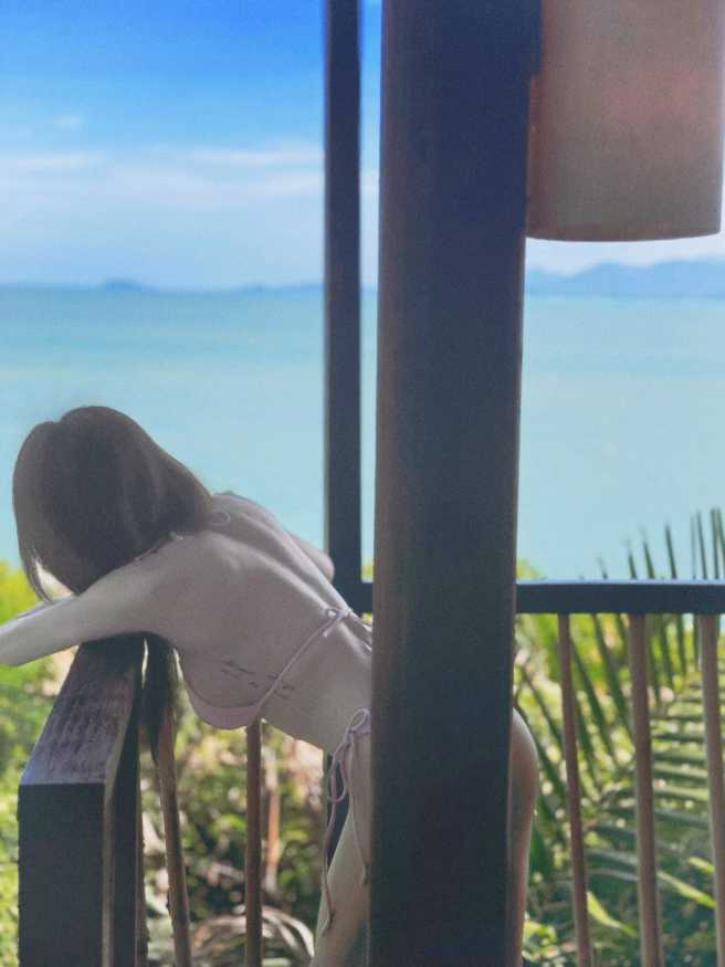 郭书瑶在社群分享比基尼辣照。（图／摄自IG yaokuo）