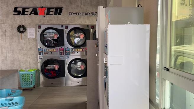 台东市区某自助洗衣店险遭窃。（读者提供／蔡旻妤台东传真）