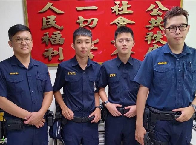 民族路派出所警方在颱風夜緝捕竊賊。（警方提供）