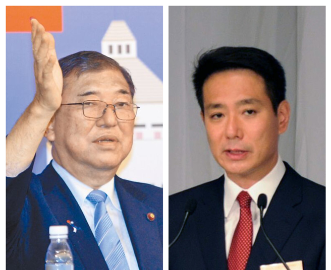 由日本跨黨派國會議員組成的「思考日本安全保障議員之會」將於8月12日至14日訪台。本次訪團由日本前防衛大臣石破茂(左)及前外務大臣前原誠司(右)擔任共同團長。(合成圖/資料照片、中新社)