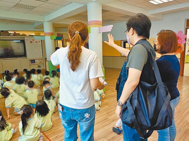 新北市教育局日前派員到私立幼兒園稽查。（新北市教育局提供／張鎧乙新北傳真）