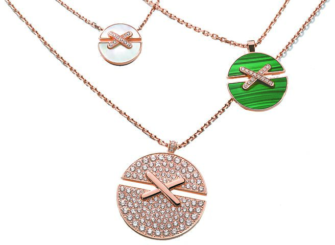 CHAUMET七夕情人節Liens系列項鍊，有多種款式可供選擇。（CHAUMET提供）