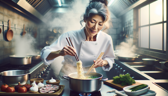 52岁的金姓女子在该按摩院内负责为员工准备餐点，并为顾客提供拉麵，被法院判处有期徒刑6个月，缓刑2年。（示意图、与本案无关／AI生成）