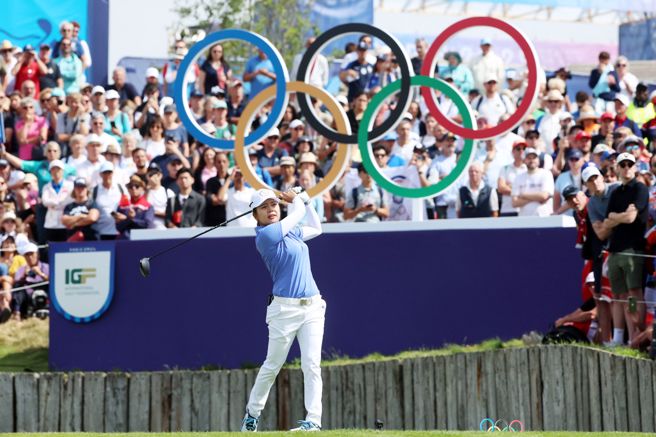 台灣高球女將徐薇淩在巴黎奧運以低於標準5桿的283總桿並列第8作收。(杜宜諳攝／資料照)