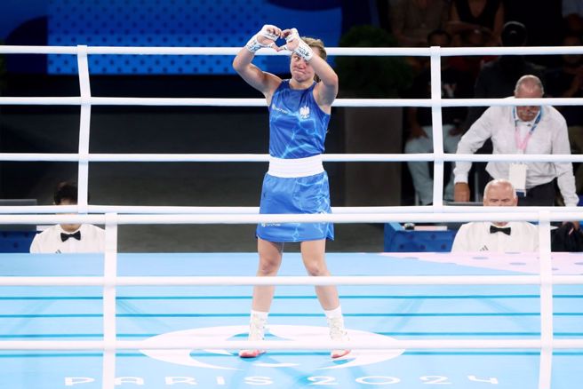 波兰选手赛琳梅塔（Julia Szeremeta），赛后澄清IG的梗图不是自己发的。（图／中时奥运採访团）