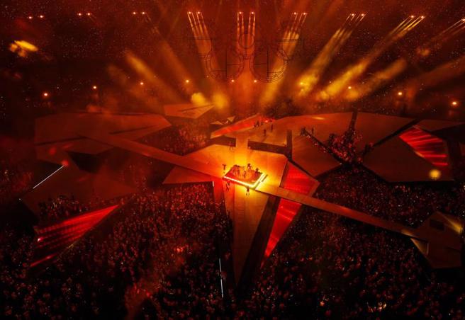 巴黎奧運閉幕式。(路透社)