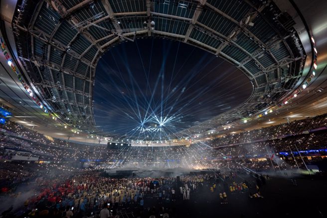 巴黎奧運閉幕式。(杜宜諳攝)