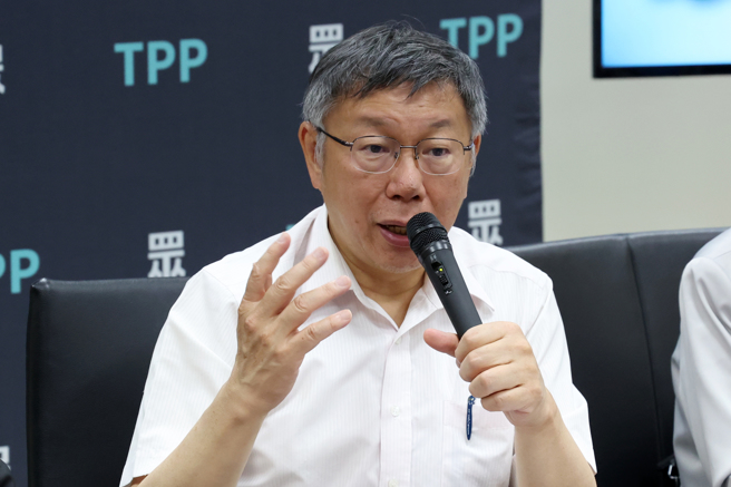 民眾党主席柯文哲近日陷入总统大选政治献金假帐风波。（中时资料照，邓博仁摄）
