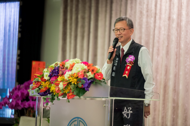 桃园市政府王明鉅副市长致词特写。(照片/健行科技大学提供)