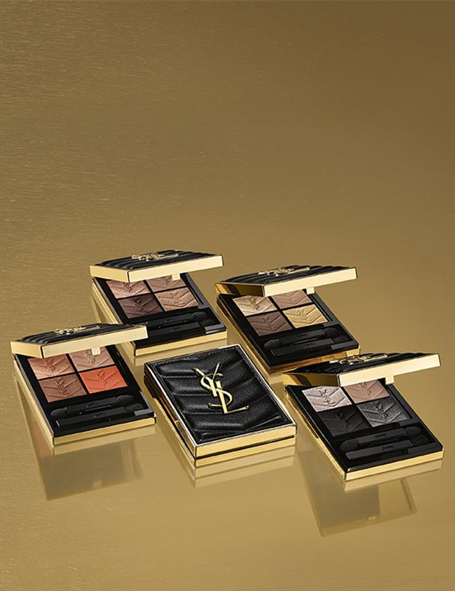YSL全新時尚四色眼影盤呈現出了巴黎市容的璀璨浪漫。（YSL提供／黃唯淯台北傳真）