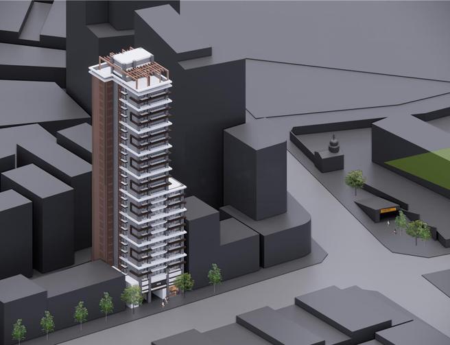 蘆洲捷運「北環段Y21站徐匯中學站土地開發案」總投資額預計10.44億元，明年第一季截止投標。圖／仲量聯行提供