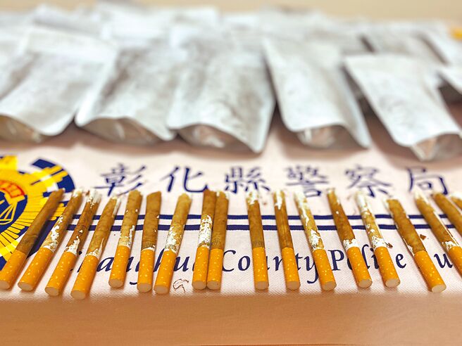以合成卡西酮为主要成分的彩虹菸近年呈泛滥趋势，毒贩甚至指示未成年做小蜜蜂行动贩毒。图为警方查获的彩虹菸。（本报资料照片）（吸毒害人害己 吸菸有害健康）