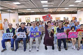 5歲到65歲齊聚一堂！謝宛彤師生畫展 用色彩點亮苗栗
