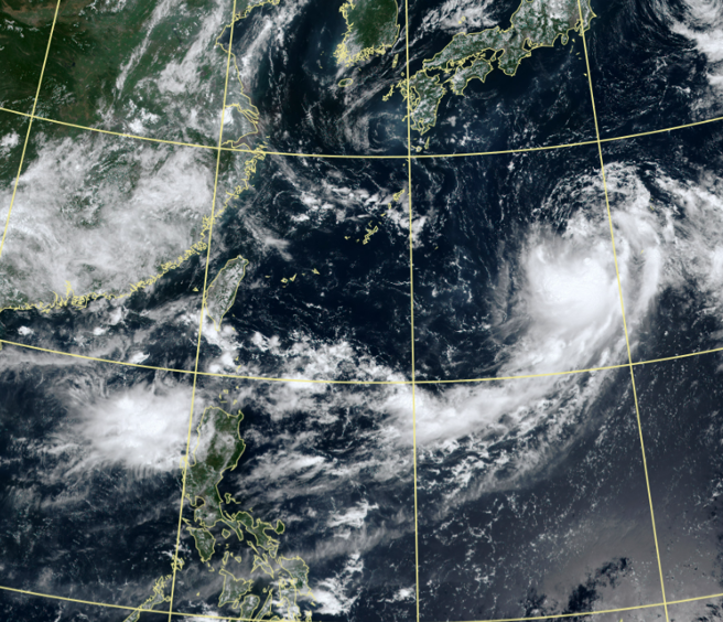 未來10天菲律賓東方外海至南海一帶，無明顯熱帶擾動發展跡象，預估9月起至10月環境才有利颱風生成。（翻攝自氣象署）