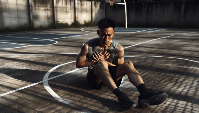 夏天運動若喝水不足，有可能引發心肌梗塞。（AI示意圖）