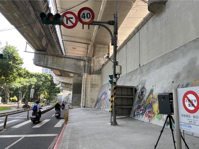 台北市華江雁鴨公園堤外機車便道7月發生2起A1事故。（台北市萬華警分局提供／劉彥宜台北傳真）