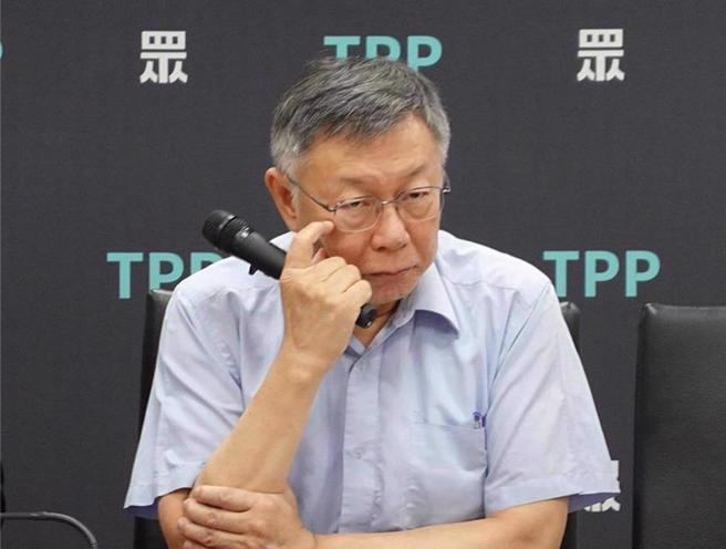 民眾党主席柯文哲。（中时资料照）
