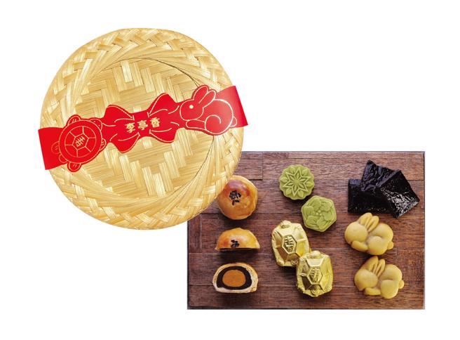 SOGO忠孝馆李亭香赏月小谢篮11入，680元。（SOGO提供）