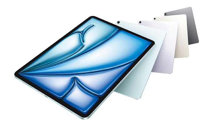 SOGO復興館Apple iPad Air 11吋M2晶片，1萬9900元起。（SOGO提供）