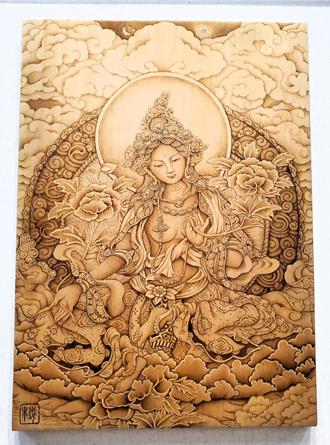 三代同堂辦「烙畫」聯展 雲林西螺登場義賣助弱勢