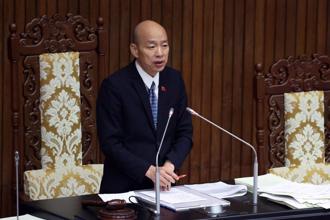 就任立法院長後首度發生立委辦公室遭搜索  韓國瑜發聲了