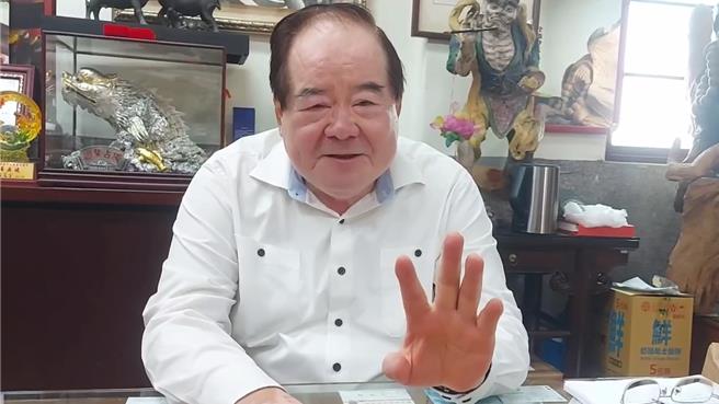 国民党前秘书长李乾龙14日受访。（张铠乙摄）